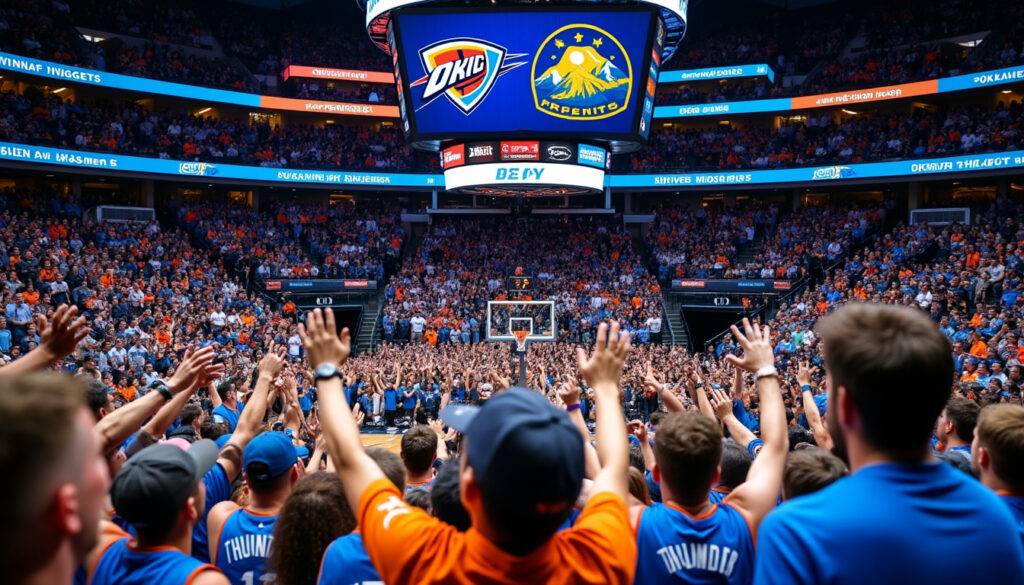 Find out where to catch the OKC Thunder vs Denver Nuggets playoff match today: complete NBA TV schedule