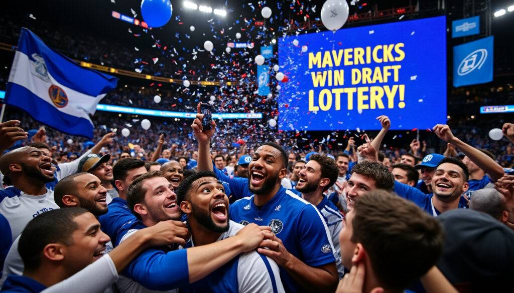 Mavericks defy the odds to clinch NBA draft lottery victory with just 1.8% chance