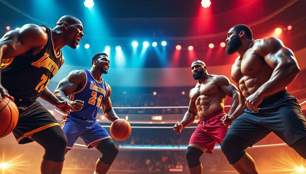 Discover the new dunk & destruction pack in WWE® 2K25 today, featuring iconic NBA stars Shaquille O'Neal, Tyrese Haliburton, and Jalen Brunson alongside wrestling legends Abyss and Great Khali.