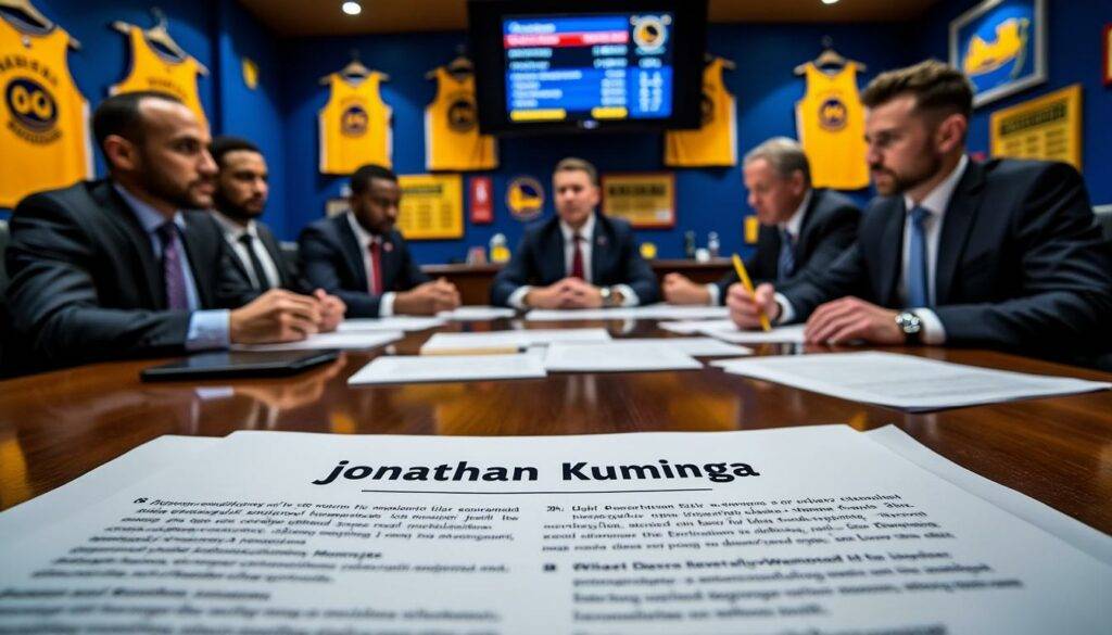 warriors turn down kings' latest trade proposal for jonathan kuminga amid ongoing stalemate, according to reports