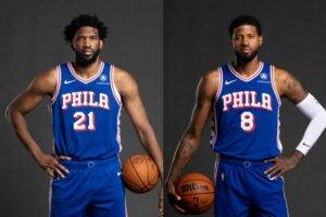 76ers Stars Embiid and George