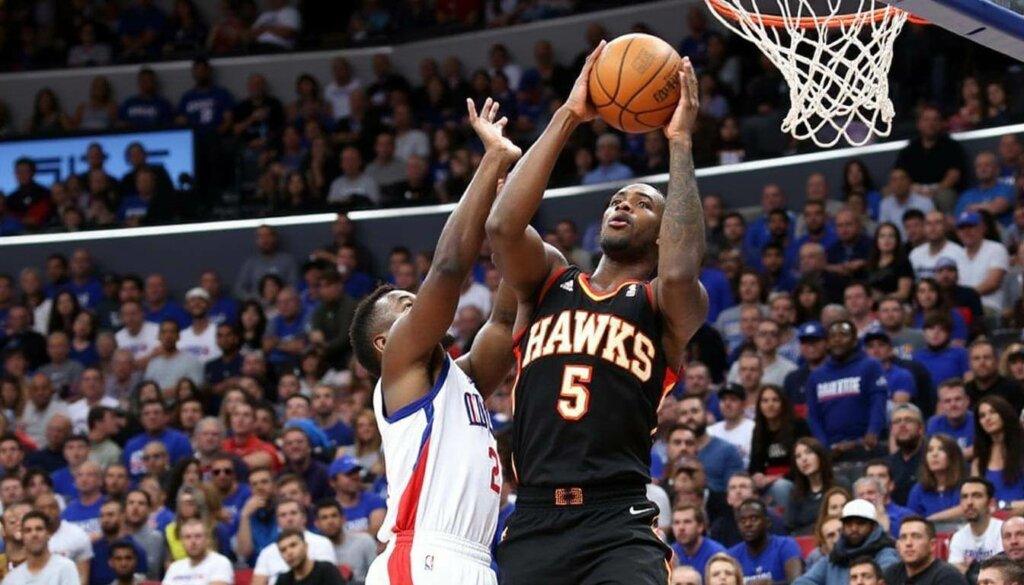 Thrilling Finish: Hawks Edge Clippers 105-102 in Nail-Biting Contest