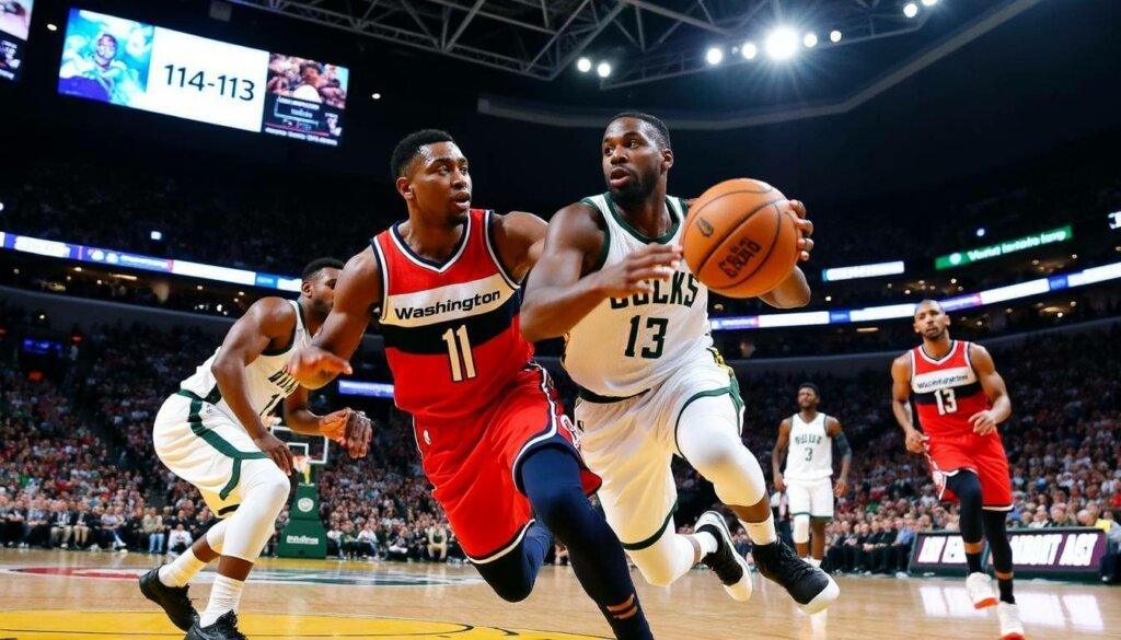 Thrilling Finish: Wizards Edge Out Bucks 114-113 in Nail-Biting Showdown